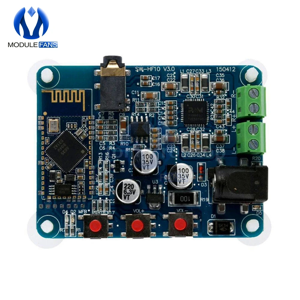 Аудиоприемник 12 В постоянного тока Bluetooth BLE V4.0 4 0 PAM8610 плата стереоусилителя 10 Вт +