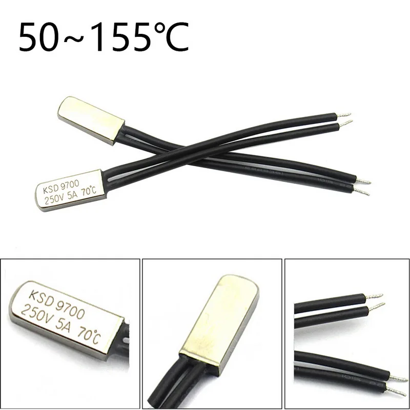 Биметаллический дисковый термостат с контролем температуры 1 шт. 250 В 5 А 50 ~