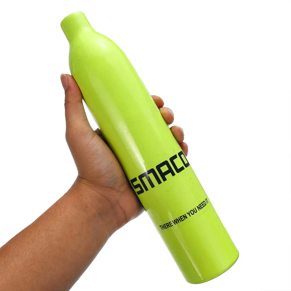 Green Tank Only SMACO 0.5L портативный мини баллон с кислородом для подводного плавания оборудование для подводного плавания подводный дыхательный насос сумка - Цвет: Green Tank Only