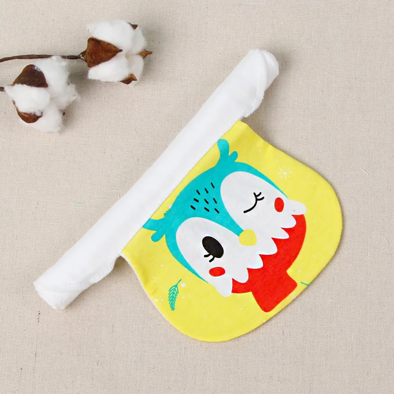 Owl Детское впитывающее полотенце из чистого хлопка, 32X24 см, детские вещи для новорожденных, защитное одеяло для младенцев, для девочек и мальчиков - Цвет: Owl
