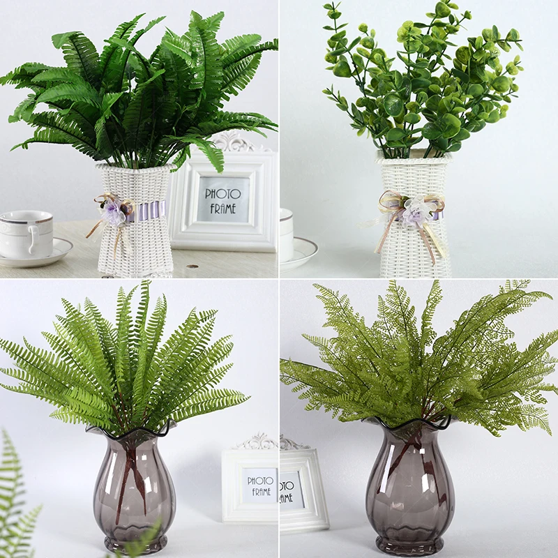 Pretty 1 шт. искусственные листья растения Украшение трава зеленое растение сделай