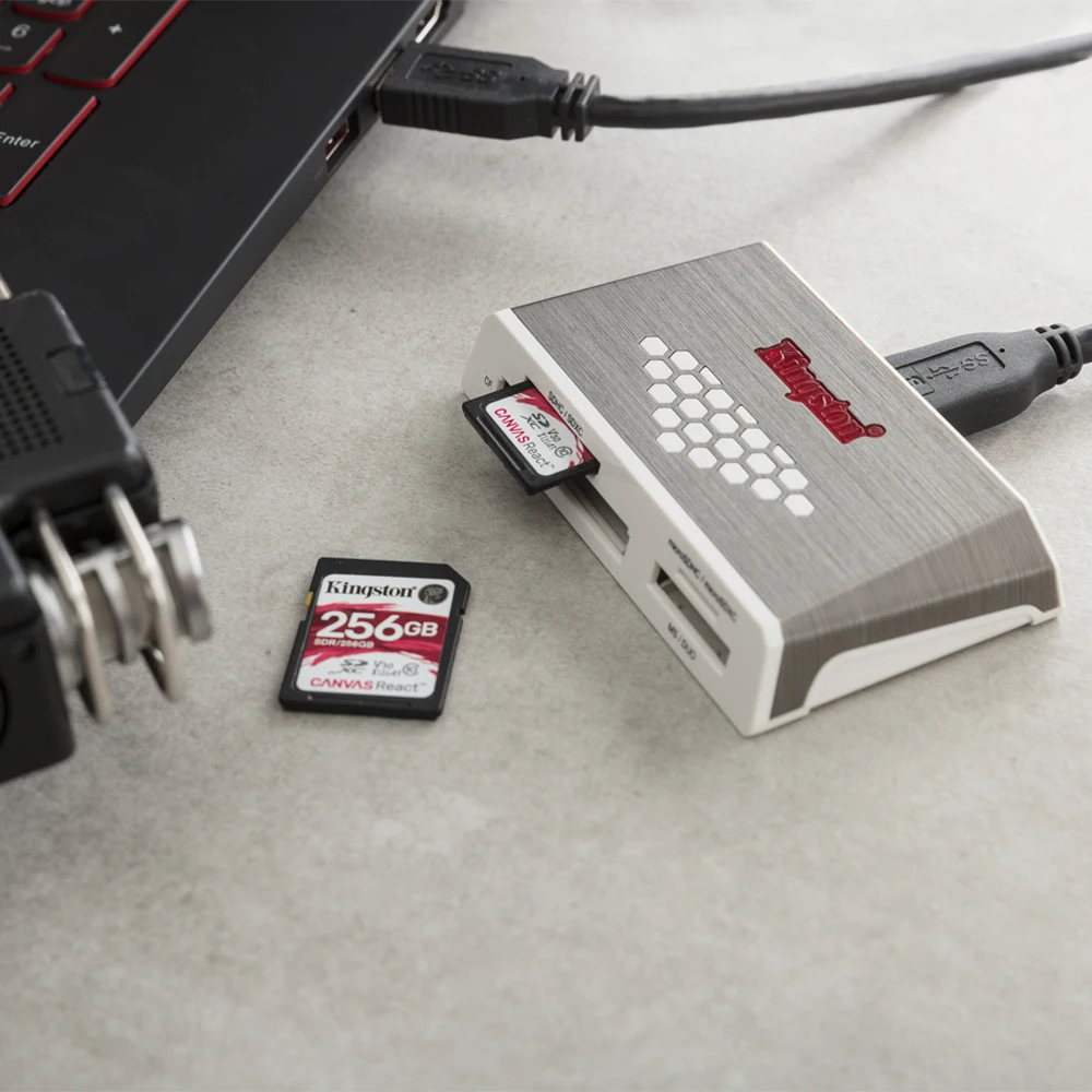 Kingston FCR HS4 Micro SD кардридер USB 3 0 Все в одном внешняя CF карта памяти ридер 2 Mulfunsctional