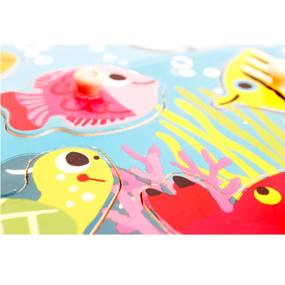 Деревянные Головоломки Познавательная Доска Рука Схватив (Выход) 1 2 3 Лет