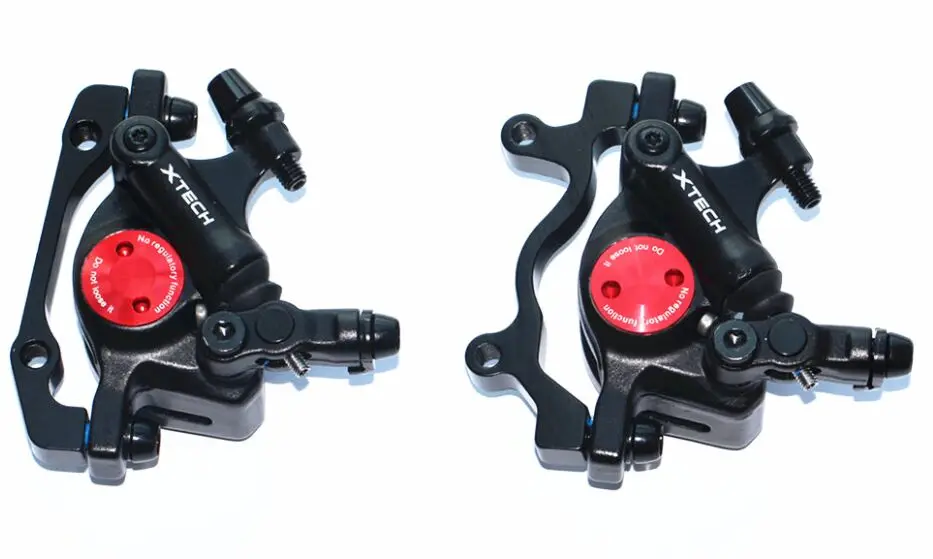 Black Front Rear set ZOOM B100 велосипедная Тормозная Линия Тяговая гидравлическая штангенциркуль передний задний горный MTB велосипед диск HS1/G3 160/180 мм ротор PK Avid BB7 - Цвет: Black Front Rear set