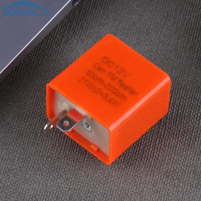 DC 12V 2 Pin Мото Светодиодный указатель поворота сигнала Реле три Шестерни частоты