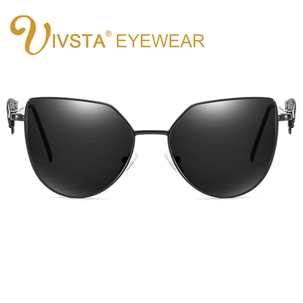 Очки солнцезащитные IVSTA с крыльями кошачий глаз женские брендовые дизайнерские