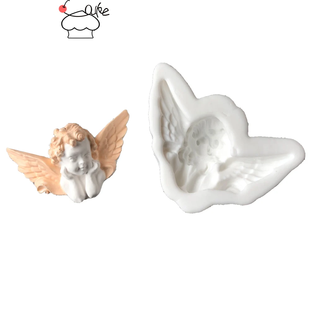 Aouke Baby Angel Shape Fondant Cupcake формы для украшения торта силиконовая форма Sugarpaste Конфеты