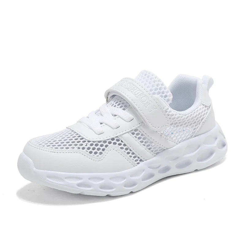 2022 Hot New Children Shoes Brand Mesh Sneakers Fashion Breathable Kids Sports Boys Girls Casual Running | Детская одежда и обувь