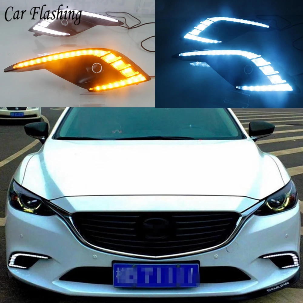 Автомобильная проблесковая дневные ходовые огни светильник светодиодный DRL