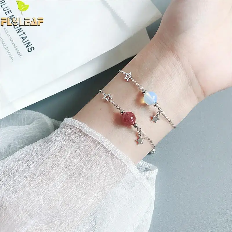 Звездный колокольчик натуральный камень опал кристалл 100% Стерлинговое Серебро