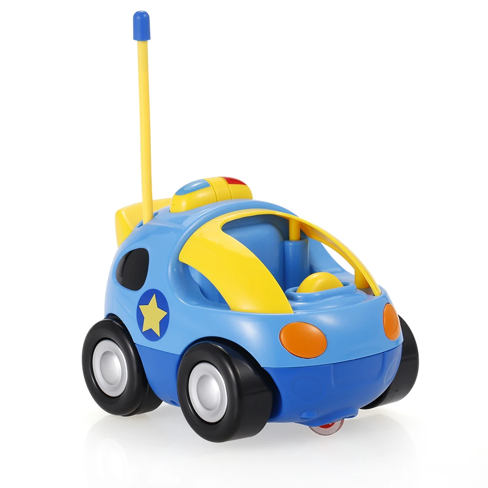 2-канальный Радиоуправляемый мультяшный автомобиль Полиция Электрический с