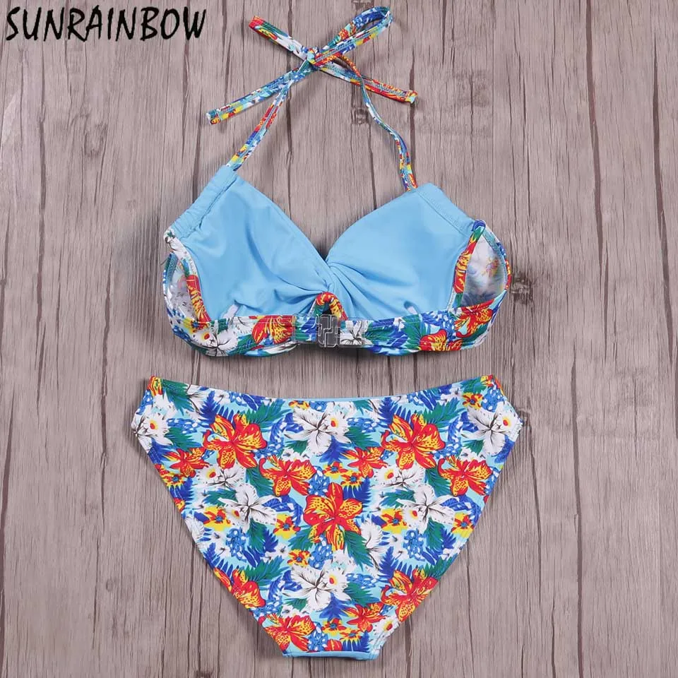 SUNRAINBOW 2019 сексуальный бандо бикини женский купальник пуш ап новейший крючком