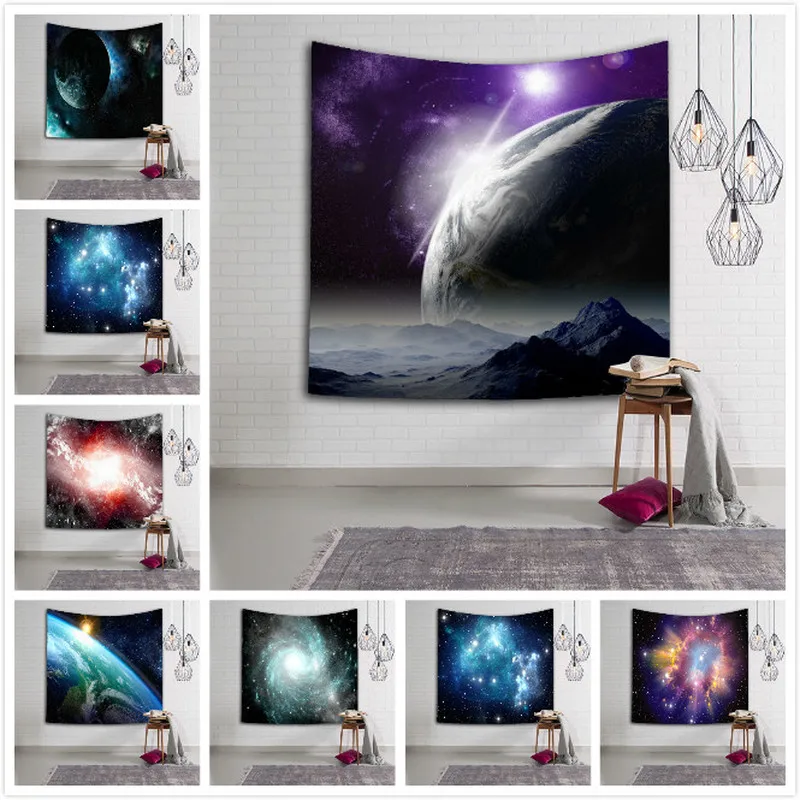150x130 см Galaxy настенный гобелен хиппи ретро домашний декор Йога пляжный