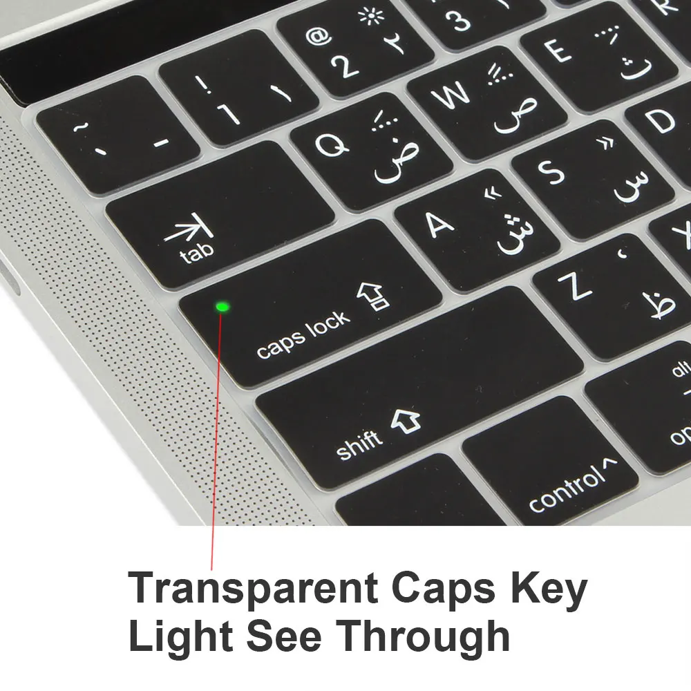 Арабский/английский силиконовый защитный чехол для клавиатуры 2016 2017 2018 2019 MacBook Pro