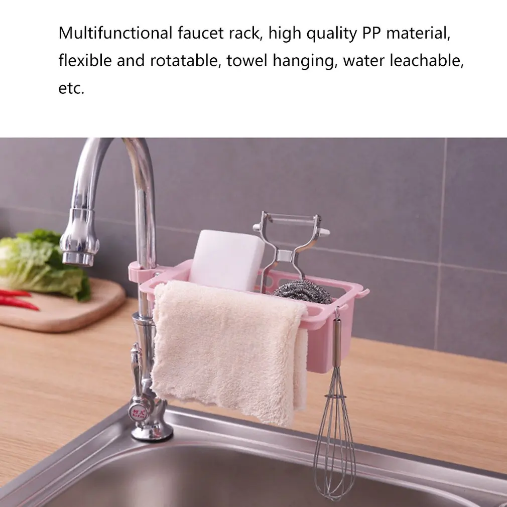 Раковина висячая стойка для хранения держатель губка ванная кухня кран клип