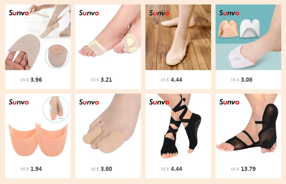 Sunvo SEBS носочные стельки для обуви на высоком каблуке, балетки, средство для ухода за ногами, обезболивающий протектор, впитывающие влагу вставки для обуви для женщин