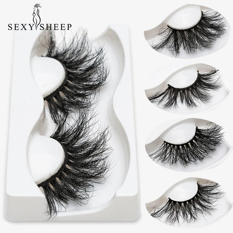 Накладные ресницы SEXYSHEEP 25 мм 5D 100% без грусти ручной работы многоразовые