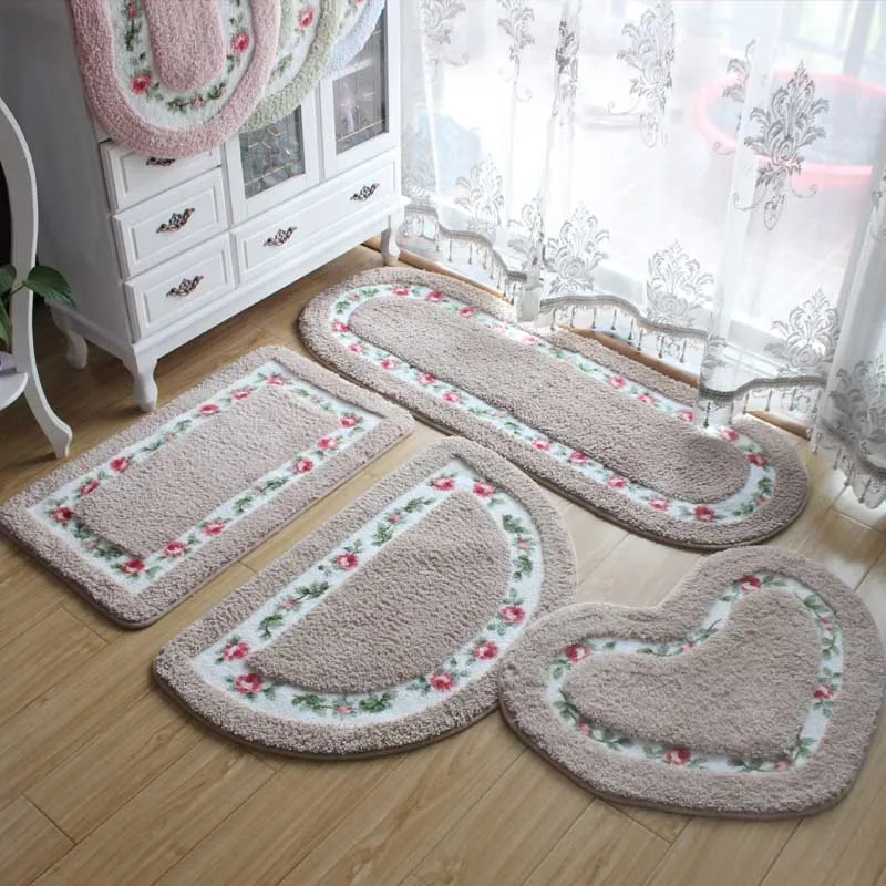Bathroom Mat Set Large Size Floor Carpet For Living Room Bedroom Rugs Kitchen Quality Non Slip Mats Toilet Foot Pads Doormat | Дом и сад