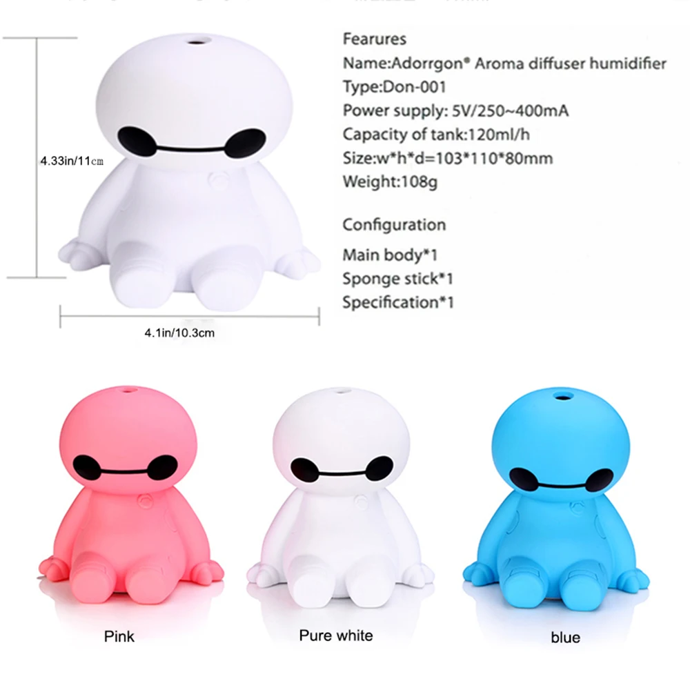 Ультразвуковой увлажнитель воздуха 120 мл USB|Увлажнители воздуха| |