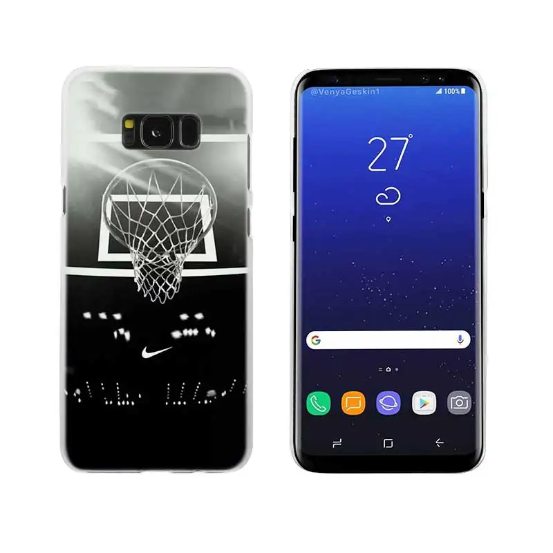 06 Sheli Баскетбол темный прозрачный Note 10 9 pro Жесткий чехол для samsung Galaxy S4 S5 S6 S7 S8 S9 Plus Edge Mini s10 lite - Цвет: 06