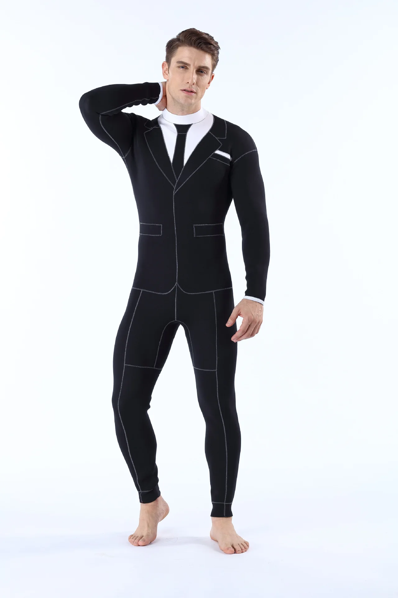 3 мм одежда для дайвинга, соединенная с холодной защитой, теплая одежда для дайвинга, индивидуальная Мужская Западная одежда, одежда для дайвинга