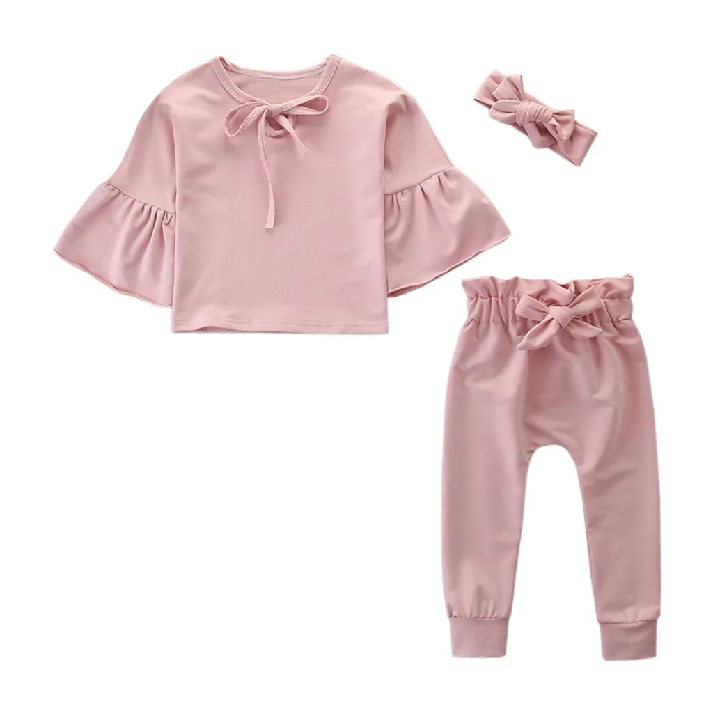 Детский комплект одежды для девочек лето 2019 одежда маленьких футболка с