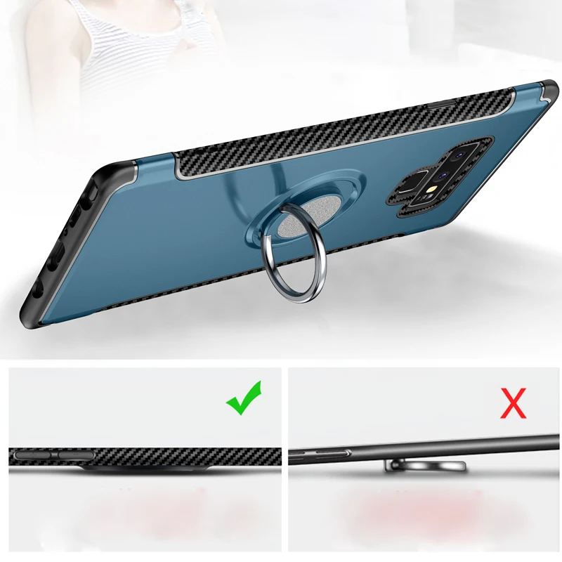 Автомобильный чехол с подставкой для телефона Samsung Galaxy Note 10 Plus 9 A6 J4 J6 J8 2018 J7 S7 S8 S9S10
