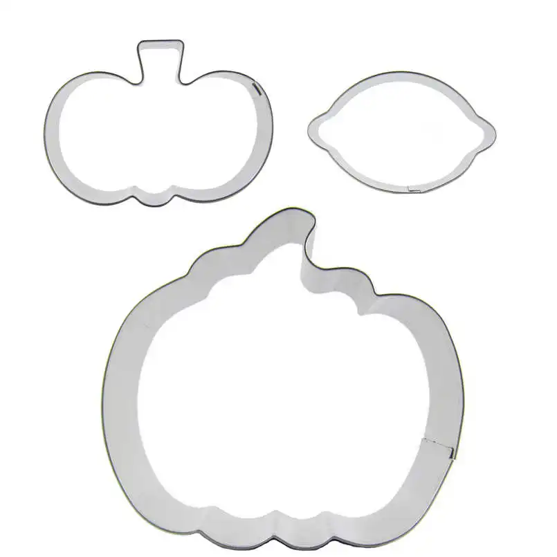 Формы для вырезания печенья в виде тыквы лимона из 3 частей инструменты выпечки