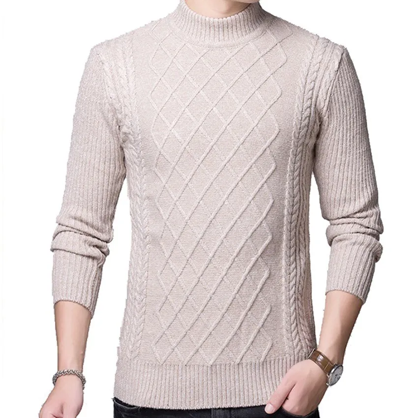 Мужские свитера пуловеры новинка 2019 мужские Брендовые повседневные облегающие