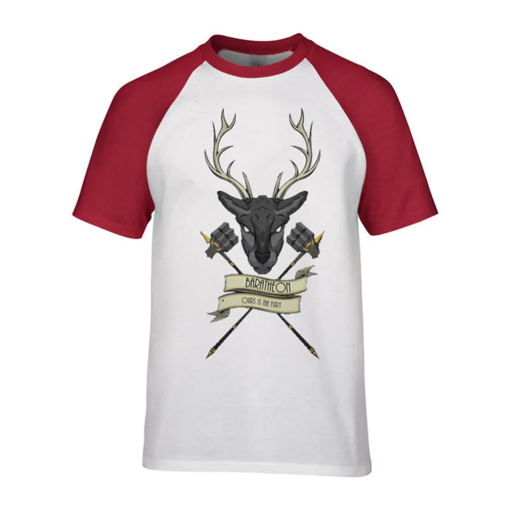 2018 Игра престолов печати зима идет дом Баратеонов Мужская футболка Повседневная