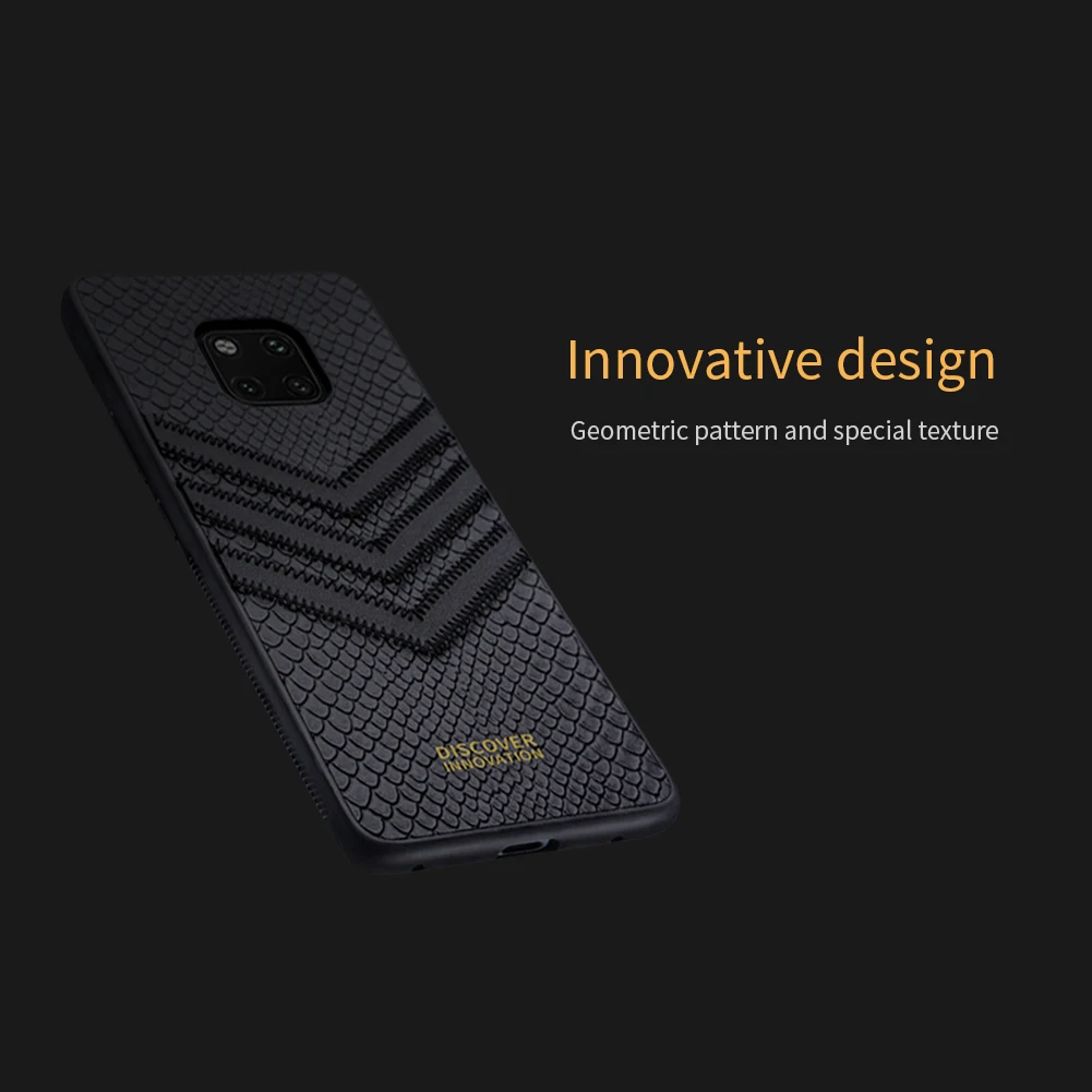 Nillkin Змеиный текстурированный PU кожаный чехол для Huawei Mate 20 Pro черный TPU + PC |