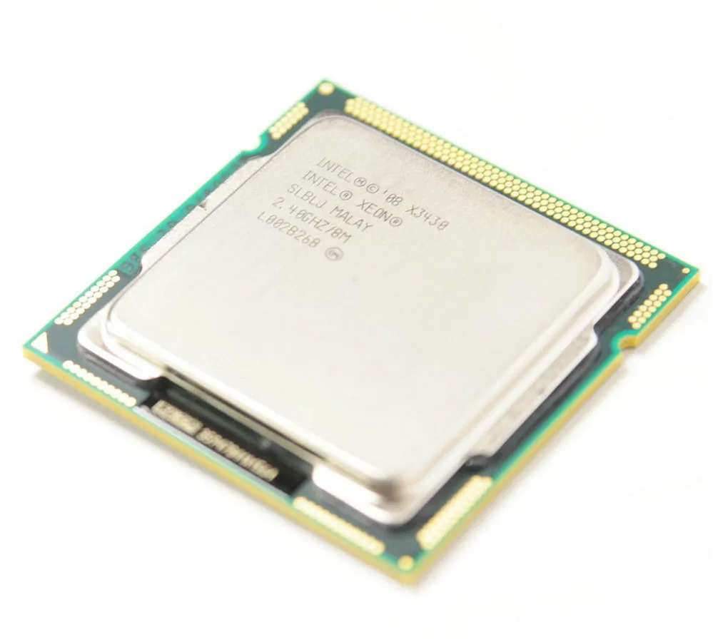 Четырехъядерный процессор Intel Xeon X3430 2 4 ГГц LGA1156 8 Мб кэш-памяти 95 Вт настольный | - Фото №1