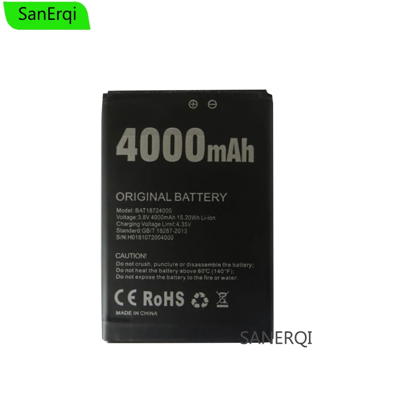 

Новый аккумулятор для Doogee X70 BAT18724000 Аккумулятор AKKU ACCU PIL 4000 мАч