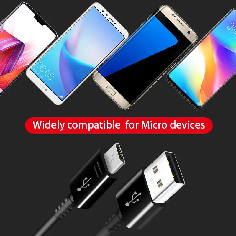 Оригинальный дорожный зарядный кабель Samsung S6 S7edge 1 2/1 5 м Micro USB для Android быстрая