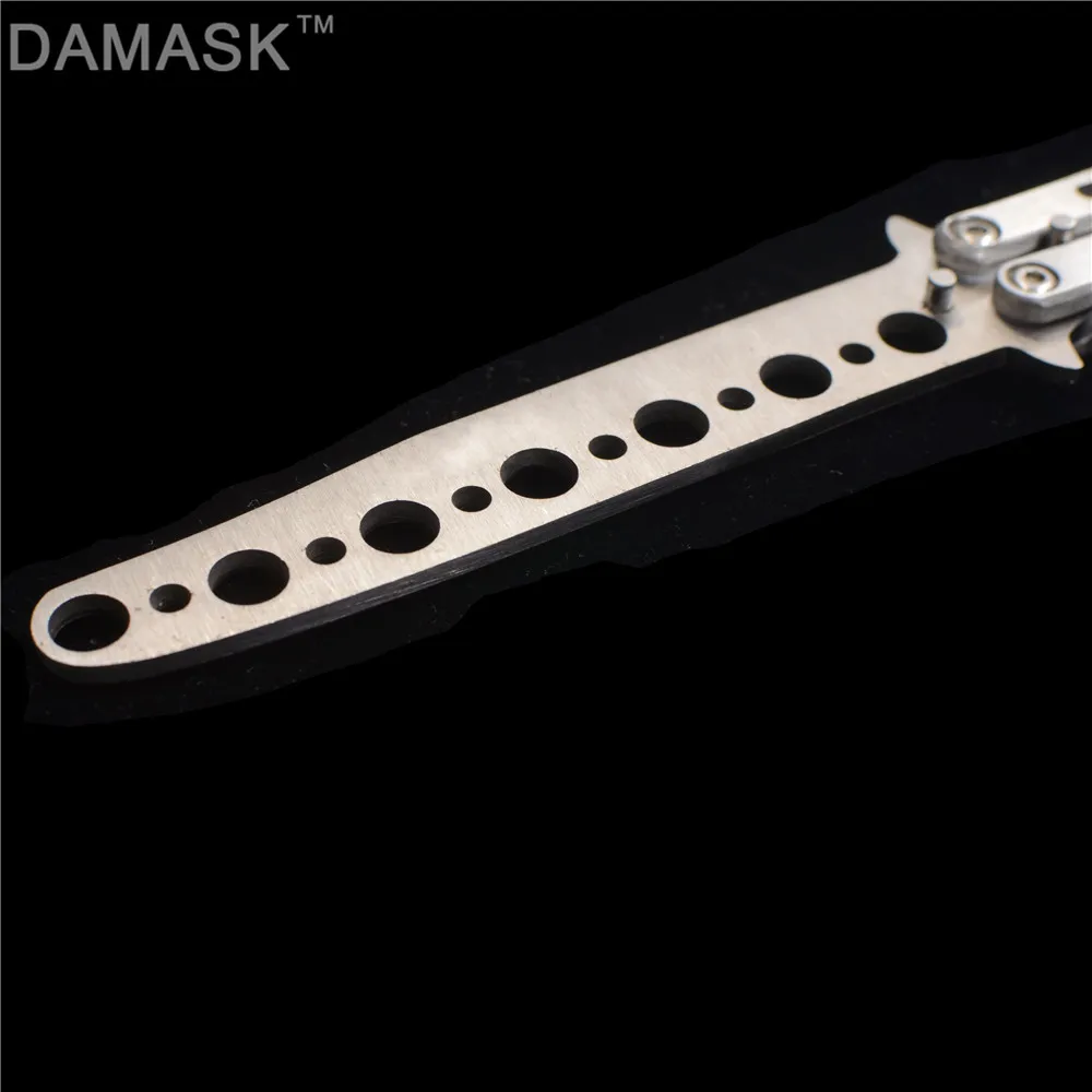 Дамасский тренировочный нож из нержавеющей стали Складной бабочка Кемпинг