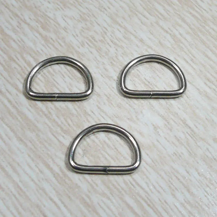 Металлические серебристые d образные кольца для кошелька 10 шт. пряжки тесьмы