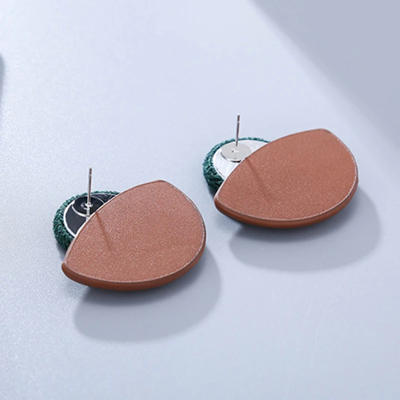 Корейские серьги подходящие по цвету из цинкового сплава акриловые серьги-капли