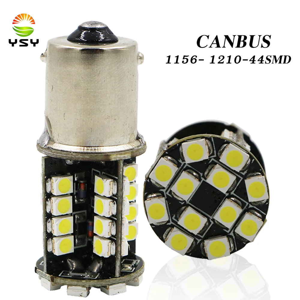 YSY200x Canbus Error Free p21w A15S/1156 44SMD авто Led 1156 Ba15s 1210 3528 задний тормоз Поворотный Светильник