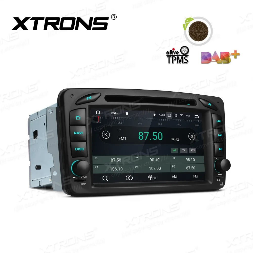 XTRONS 7 &quotAndroid 8 1 с радио GPS WiFi Автомобильный DVD плеер для Mercedes Benz A-W168 c-класса W203 CLK