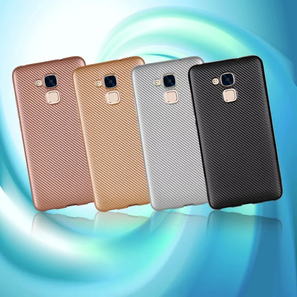 Новый мягкий чехол из углеродного волокна для Huawei Honor 5C силиконовый гелевый