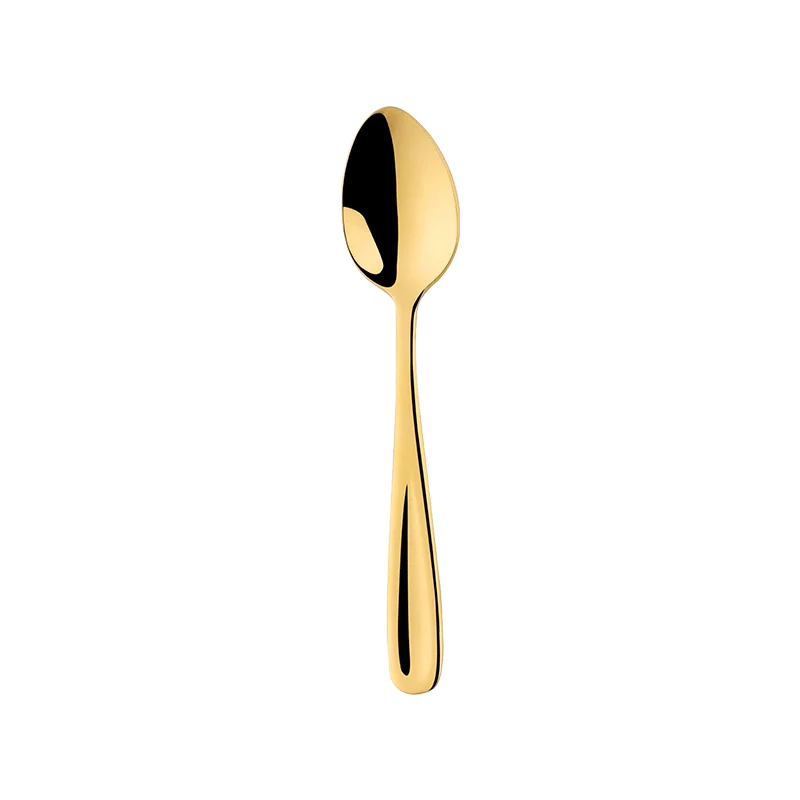Gold-1 Pcs 1 шт. Чай Кофе суп Мёд десертная ложка Металл 18/10 Нержавеющая сталь Радуга посуда столовые приборы детская мини ложки - Цвет: Gold-1 Pcs