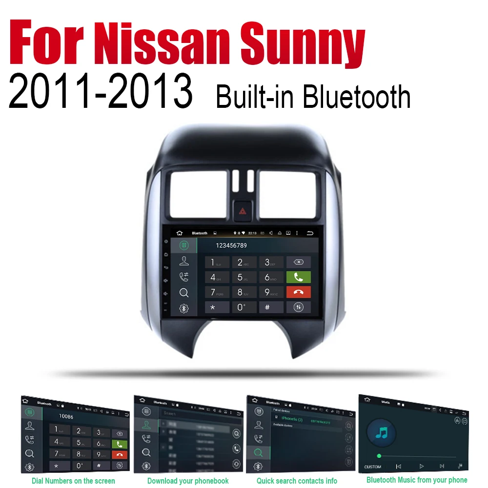 Автомобильный мультимедийный плеер для Nissan Sunny 2011-2013 аксессуары Android