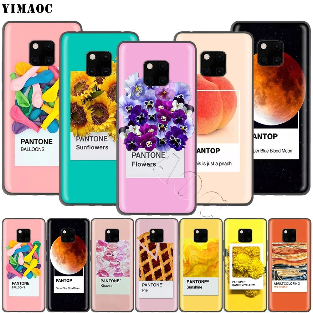 Яркий чехол YIMAOC Pantone с фруктами для Huawei Honor Mate P smart Y7 Y9 8C 30 20 10 8x Nova 3i 3 Lite Pro