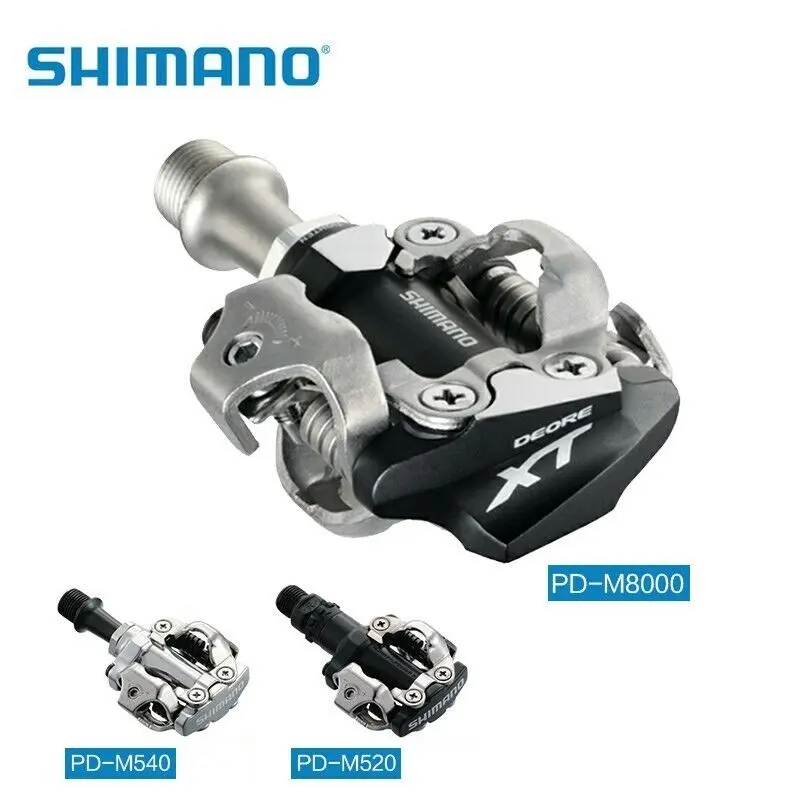 Shimano Deore XT PD-M8000 PD-M8020 M520 540 SPD бесклипсовая педаль MTB педали бутсы