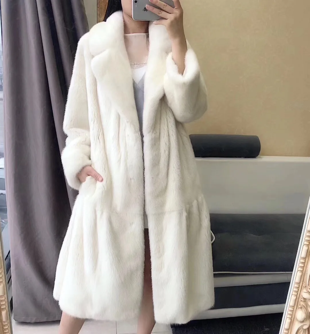 2019 winter new women natural real mink fur coat jacket outwear | Женская одежда