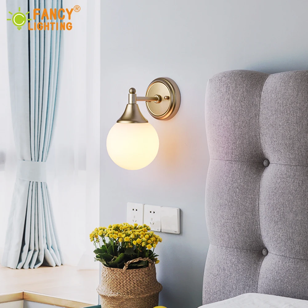 (E27 светодиодная лампа бесплатно) современный светодиодный настенный светильник