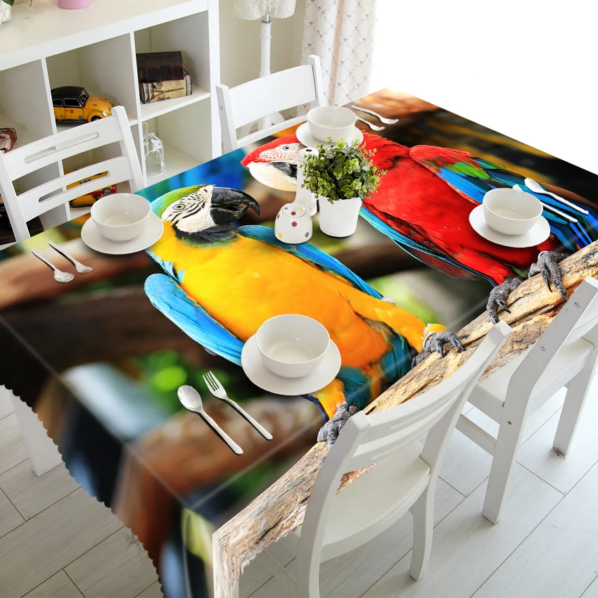 Скатерть с милым серым Кроликом водонепроницаемая круглая скатерть из