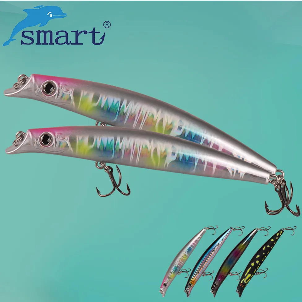 Умная плавающая приманка в виде гольяна 98 мм 10 г жесткая рыболовная с крючком VMC