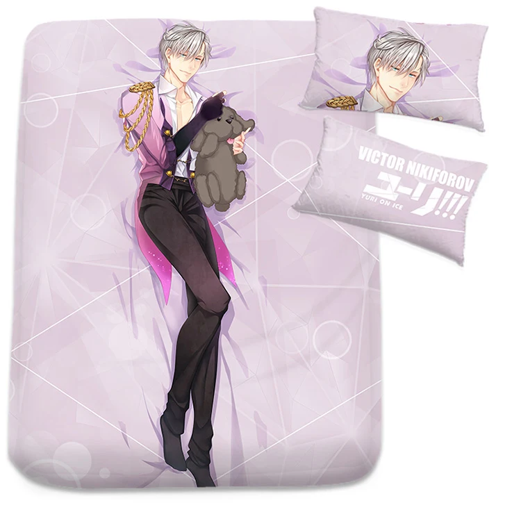 Чехол для матраса с рисунком японского аниме YURI on ICE Victor Nikiforov простыня покрывало