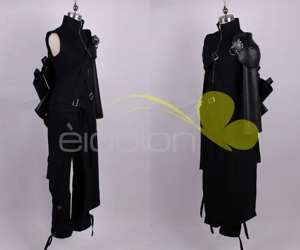 Final Fantasy FF7 Cloud Strife костюм для косплея наряд + искусственная кожа Pauldrons костюмы на